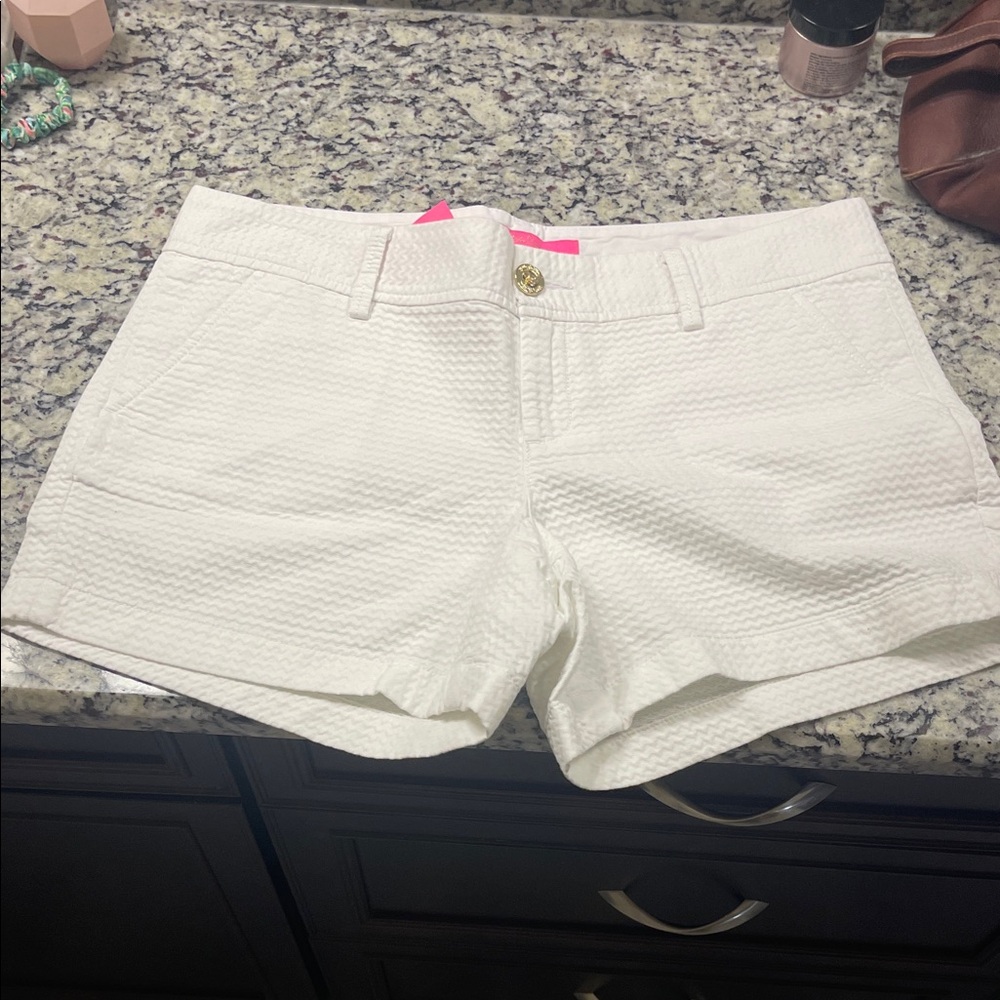 Lilly Pulitzer White Callahan shorts NWT